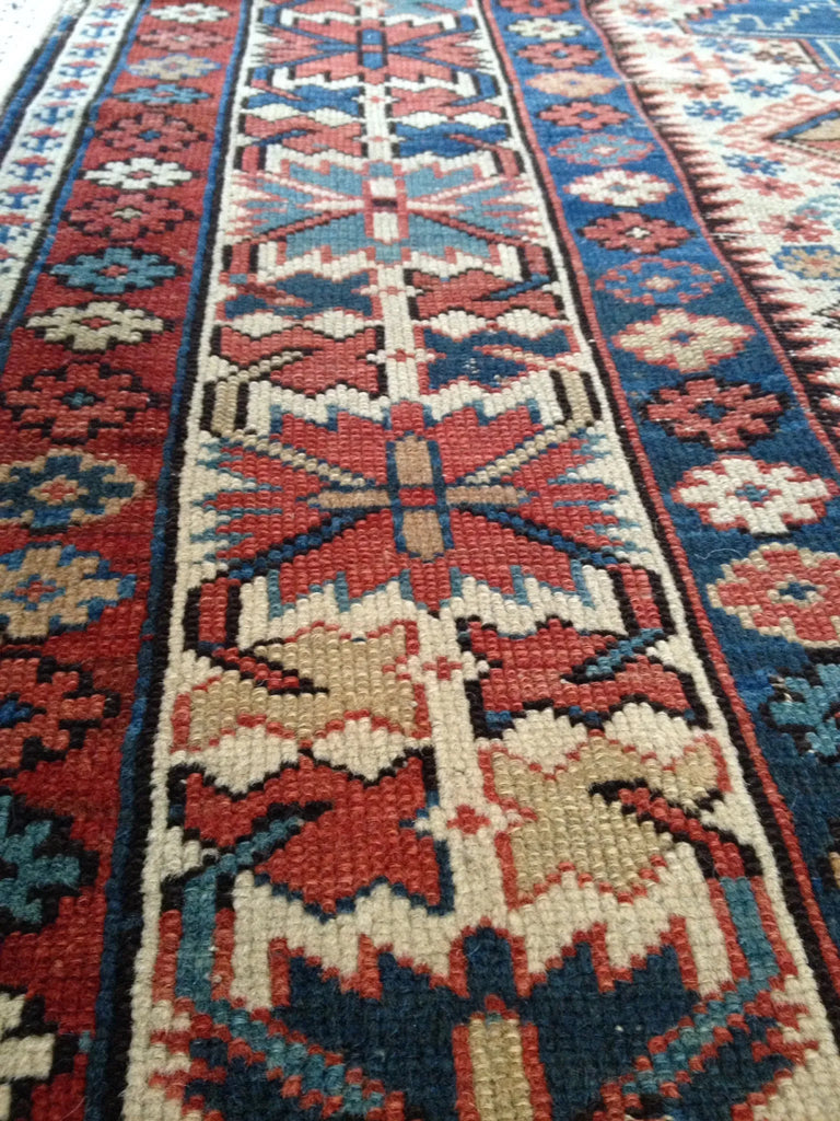 3'5"x4'7" Lesghi Hand Knotted