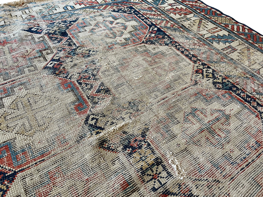 3'5"x4'7" Shirvan Hand Knotted