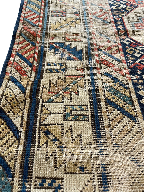 3'5"x4'7" Shirvan Hand Knotted