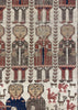 3'5"x5'10" Pictorial Baluch Hand Knotted