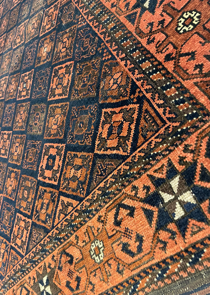 3'5"x5'11" Khorassan Baluch hand hooked