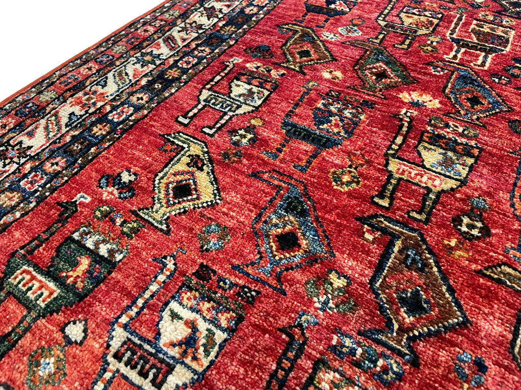 3'5"x5' Afghan-Ersari Hand Knotted