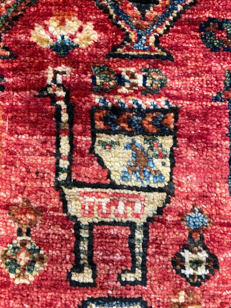 3'5"x5' Afghan-Ersari Hand Knotted
