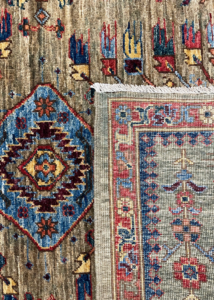 3'5"x5' Karaja Hand Knotted