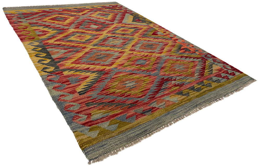 3'5"x5' Kilim Hand Woven