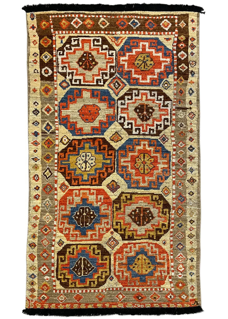3'5"x6' Burano Kazak Hand Knotted