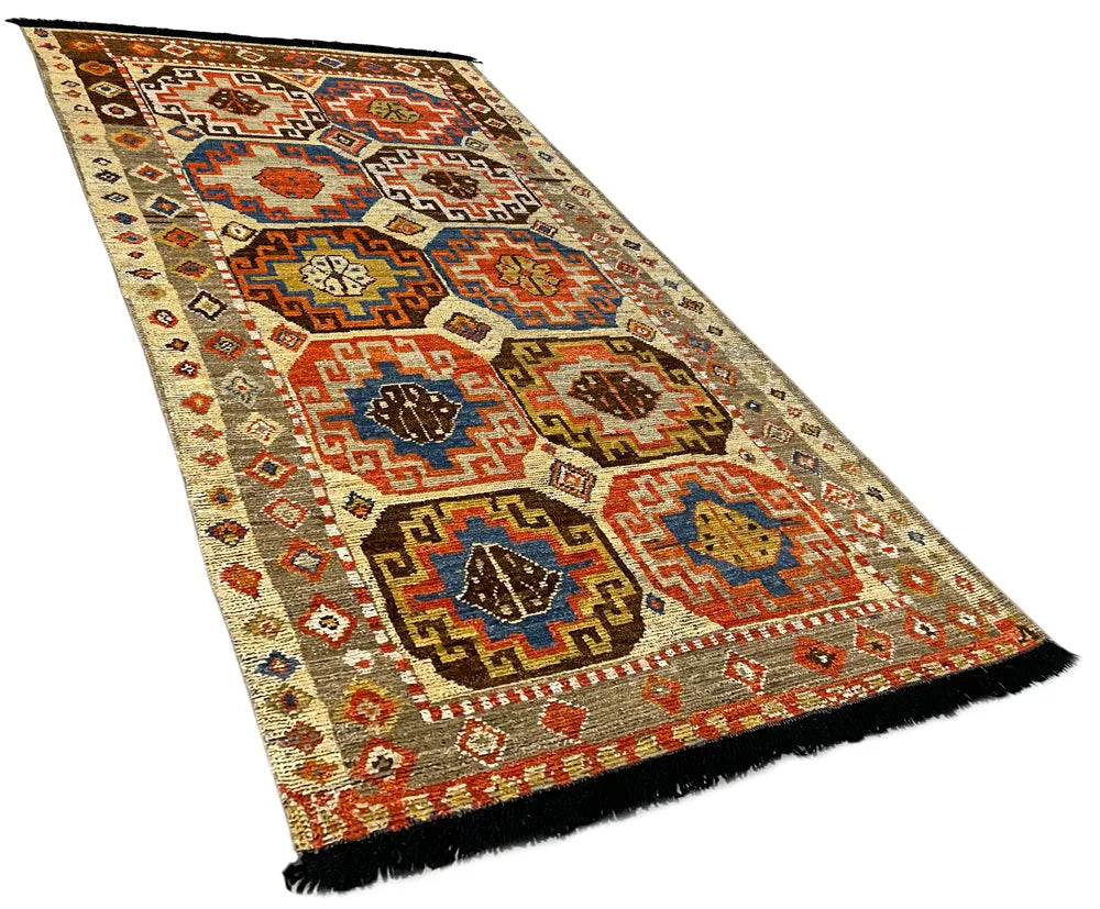 3'5"x6' Burano Kazak Hand Knotted