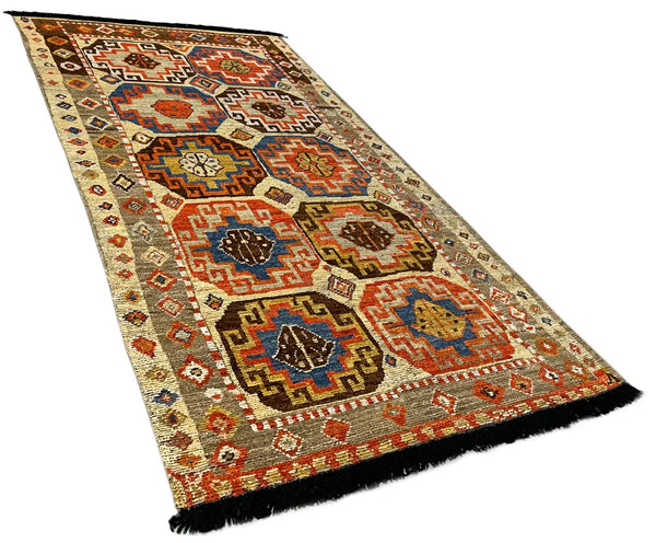 3'5"x6' Burano Kazak Hand Knotted