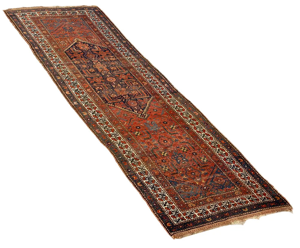 3'6"x10' N.W. Persian Kurdish Hand Knotted