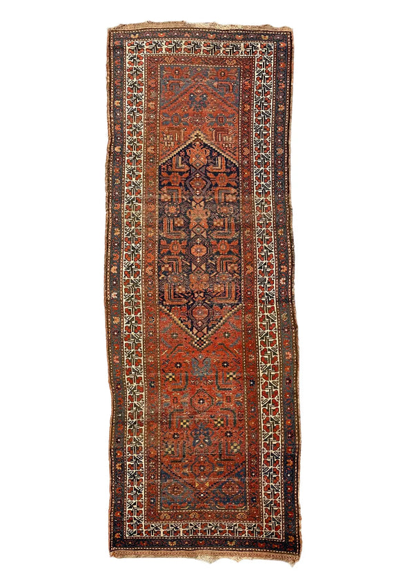 3'6"x10' N.W. Persian Kurdish Hand Knotted
