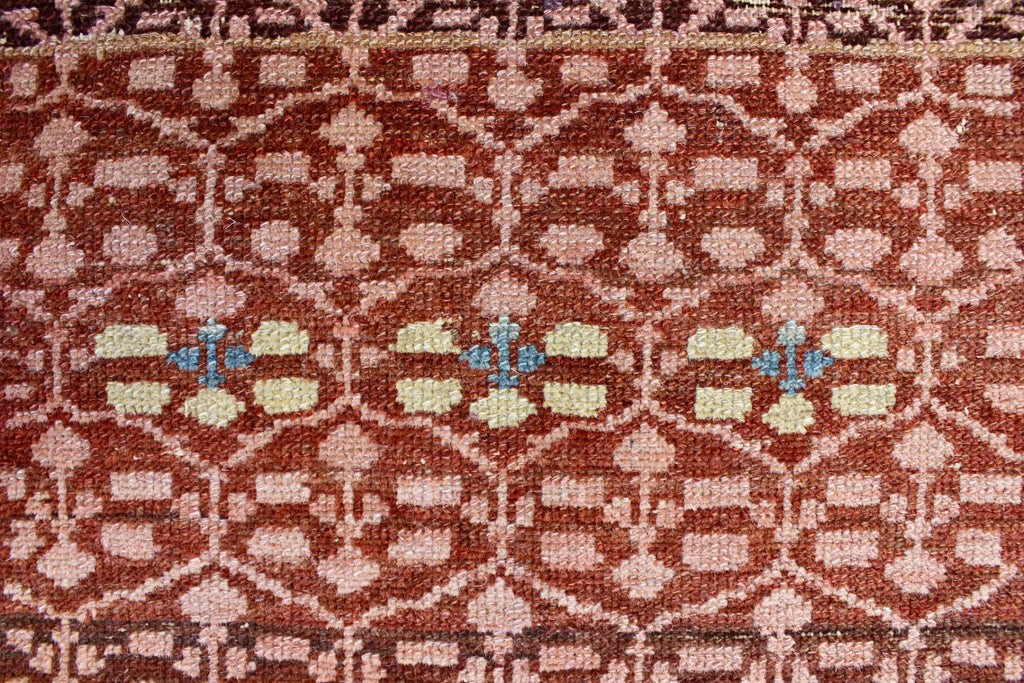 3'6"x14'6" Hamadan Hand Knotted