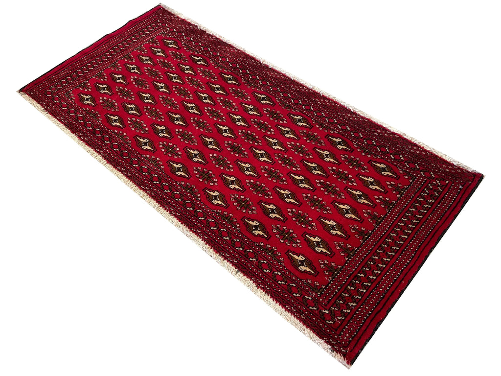 3'6"x1'7" Turkman Hand Knotted