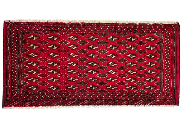3'6"x1'7" Turkman Hand Knotted