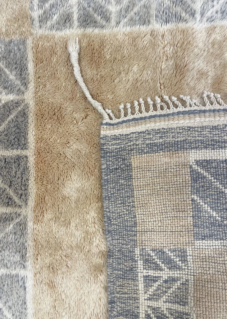 3'6"x3'10" Beni Ourain Hand Knotted
