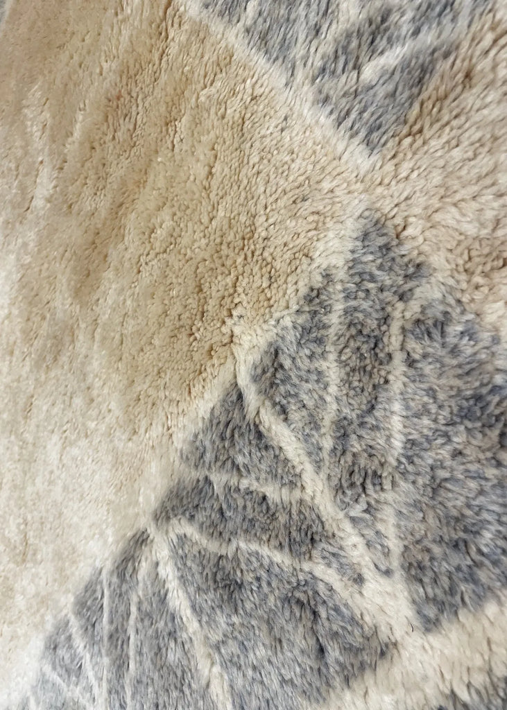 3'6"x3'10" Beni Ourain Hand Knotted