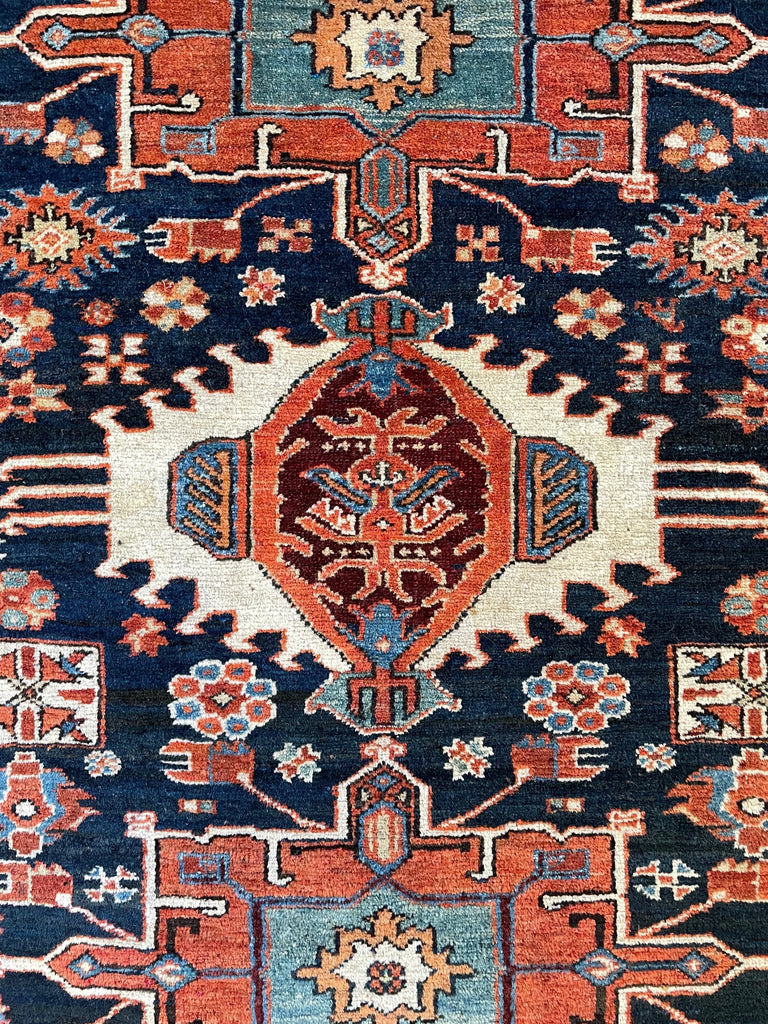 3'6"x4'4" Karaja Hand Knotted