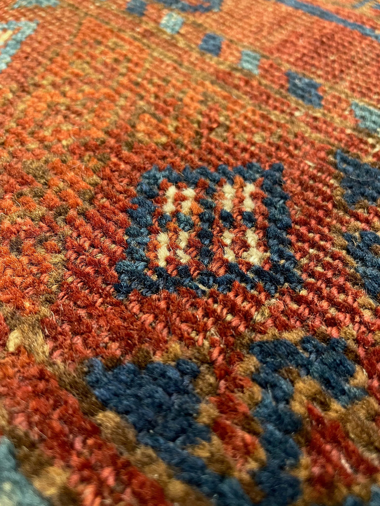 3'6"x4'7" Ersari Turkmen Hand Knotted