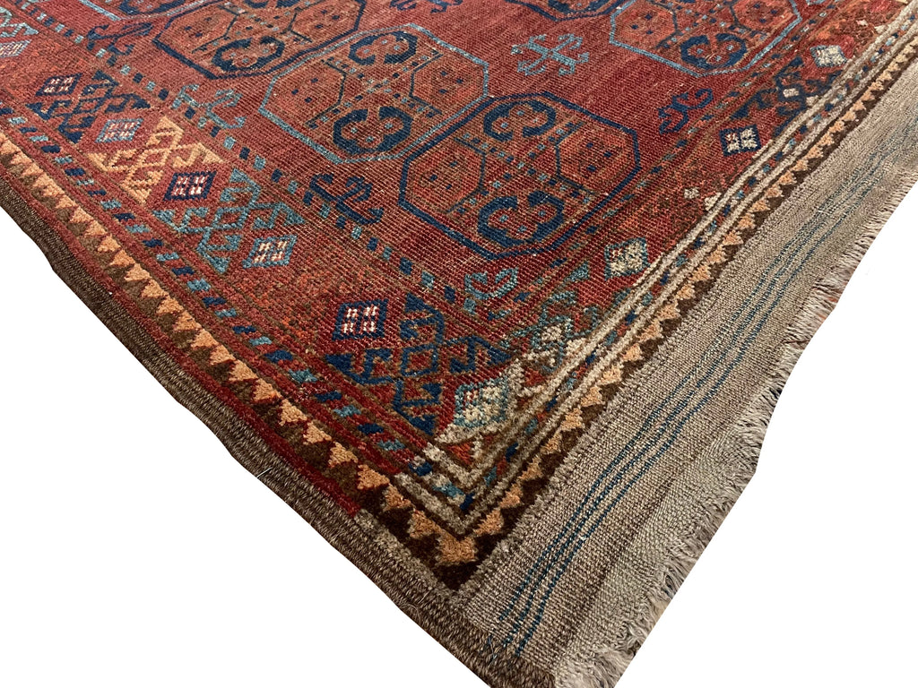 3'6"x4'7" Ersari Turkmen Hand Knotted