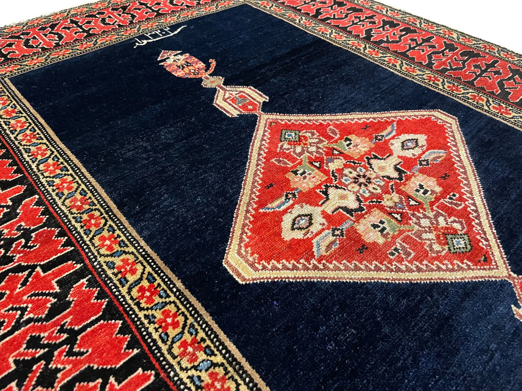 3'6"x4'8" Farahan Malayir Hand Knotted