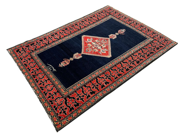 3'6"x4'8" Farahan Malayir Hand Knotted