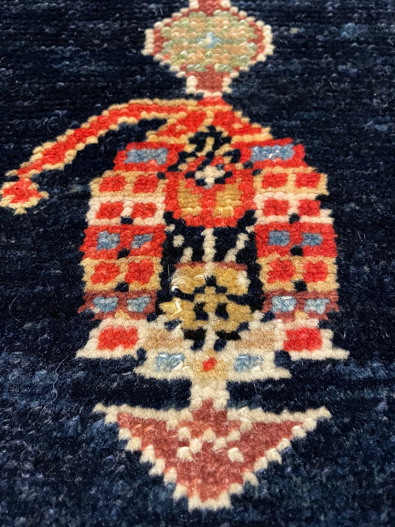 3'6"x4'8" Farahan Malayir Hand Knotted