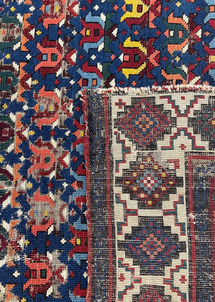 3'6"x5'1" Kuba Hand Knotted