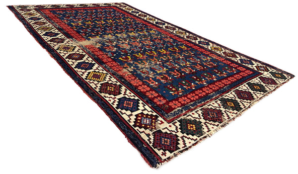 3'6"x5'1" Kuba Hand Knotted