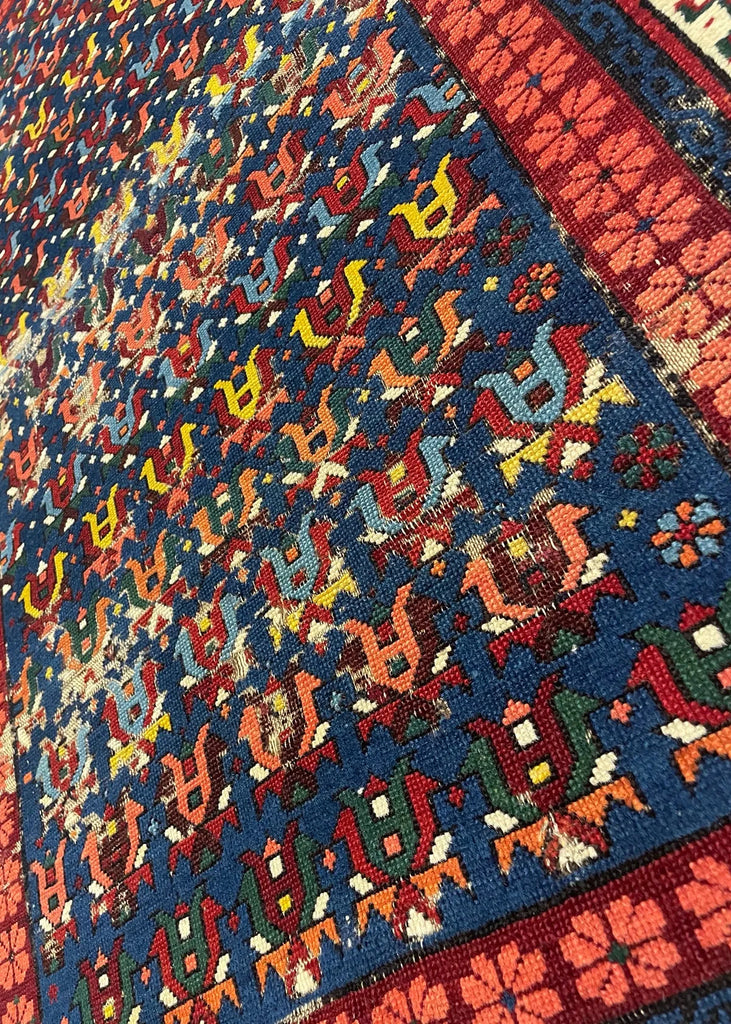 3'6"x5'1" Kuba Hand Knotted