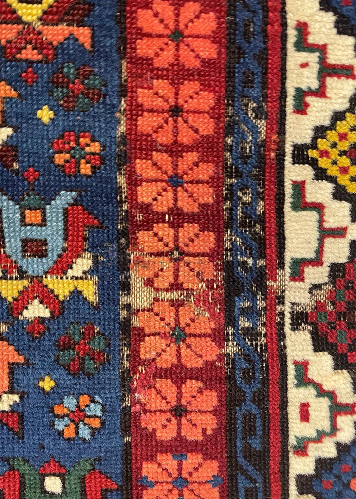 3'6"x5'1" Kuba Hand Knotted