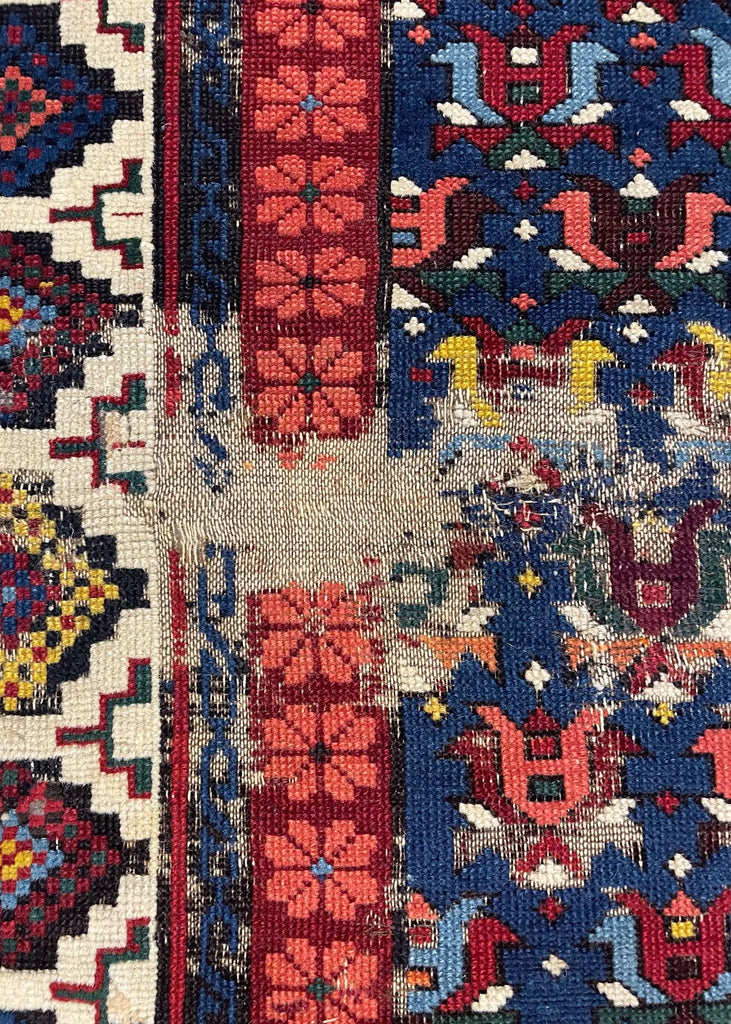 3'6"x5'1" Kuba Hand Knotted