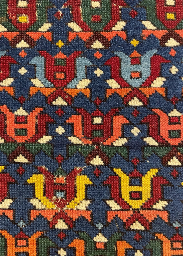 3'6"x5'1" Kuba Hand Knotted