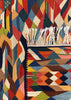 3'6"x5'1" Sennah Kilim Hand Knotted