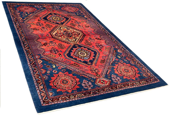 3'6"x5'2" Qashqai Hand Knotted