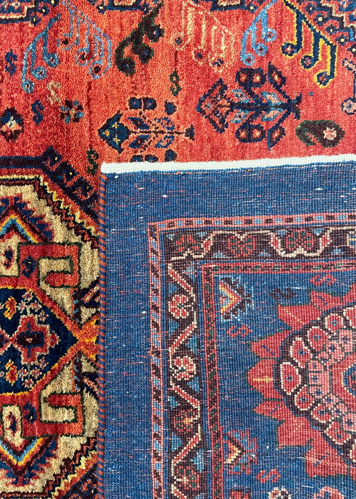 3'6"x5'2" Qashqai Hand Knotted