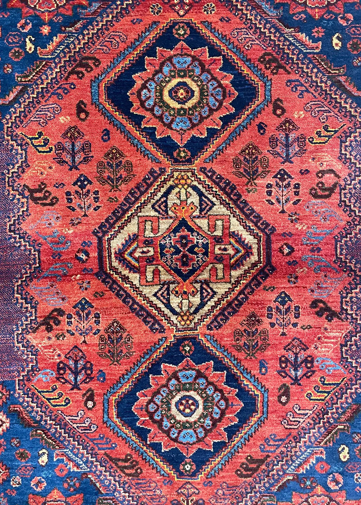 3'6"x5'2" Qashqai Hand Knotted