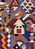 3'6"x5'3" Sennah Kilim Hand Knotted
