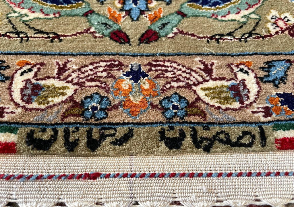 3'6"x5'5" Fine Isfahan Hand Knotted