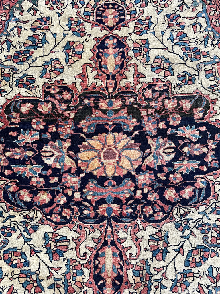 3'6"x5' Farahan Sarouk Hand Knotted