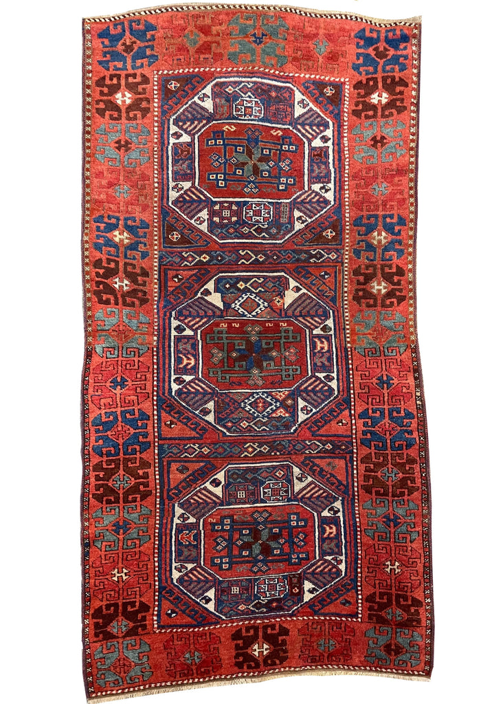 3'6"x6'8" Yuruk Hand Knotted