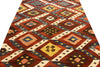 3'6"x9'10" Tribal Kilim Hand Woven
