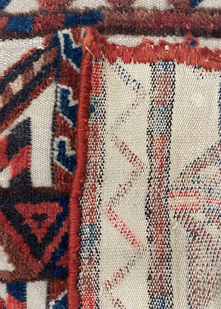 3'7" x 1'3" Yomud Tent Band Fragment Hand Knotted