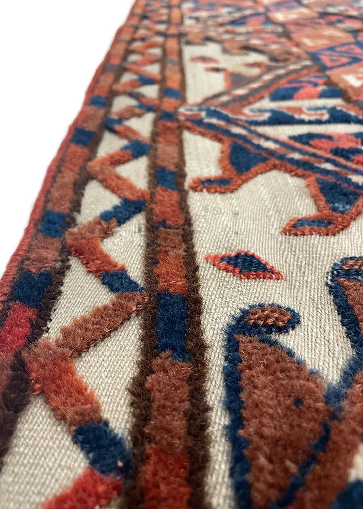 3'7" x 1'3" Yomud Tent Band Fragment Hand Knotted