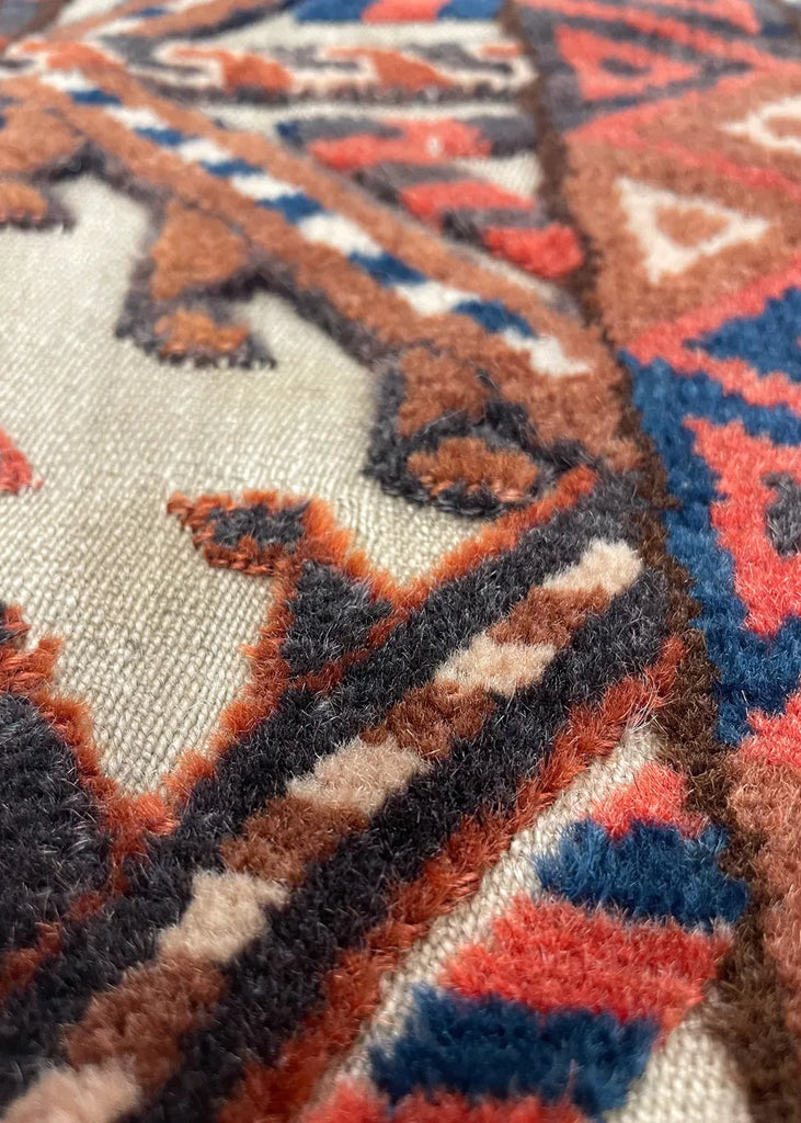 3'7" x 1'3" Yomud Tent Band Fragment Hand Knotted