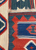 3'7"x10'2" Kurdish Kilim Hand Knotted