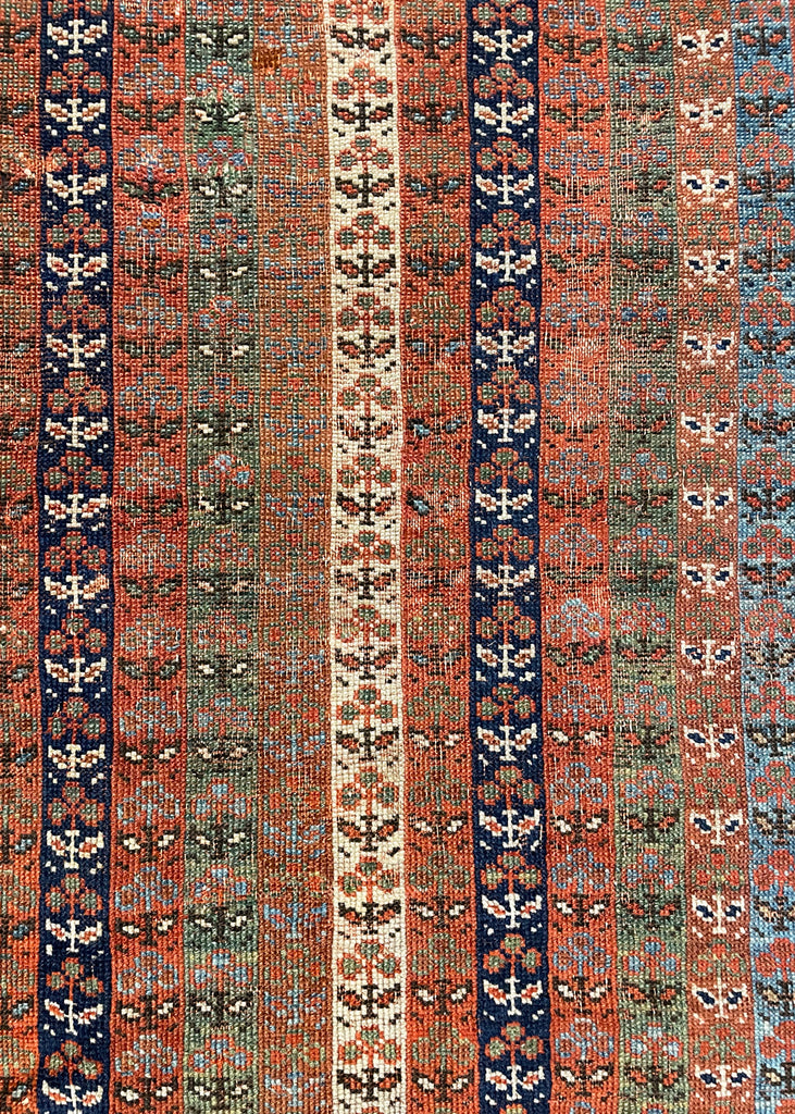 3'7"x4'1" Afshar Masanad hand hooked