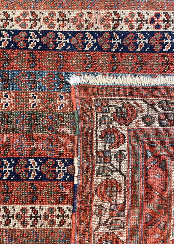 3'7"x4'1" Afshar Masanad hand hooked
