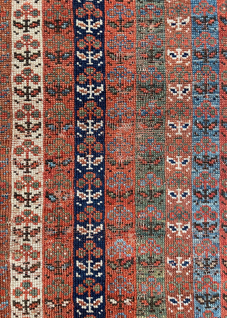 3'7"x4'1" Afshar Masanad hand hooked