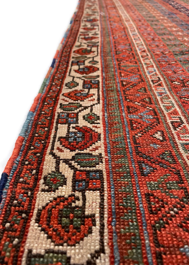 3'7"x4'1" Afshar Masanad hand hooked