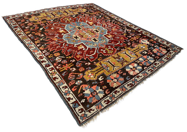 3'7"x4'4" Kuba Zejwa Hand Knotted