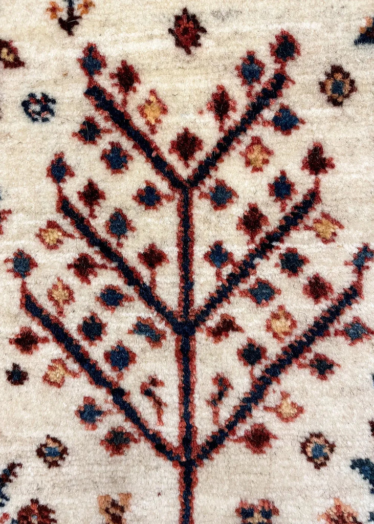 3'7"x4'6" Khamsehbaf Hand Knotted